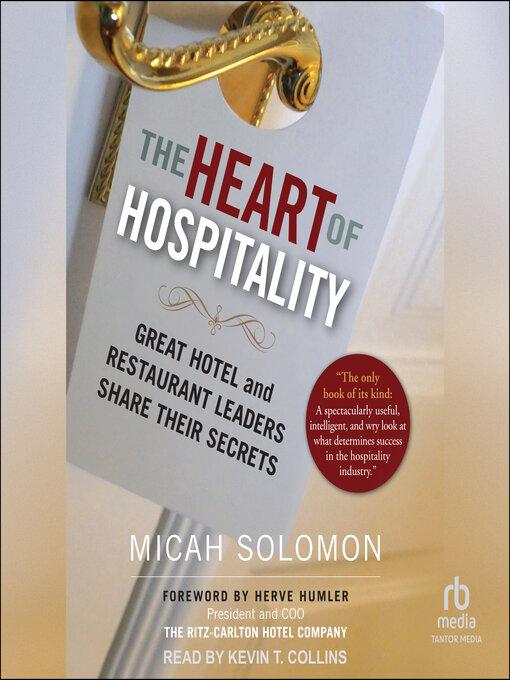 Title details for The Heart of Hospitality by Micah Solomon - Available